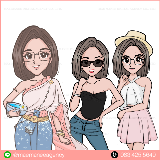 รับออกแบบ Character Design